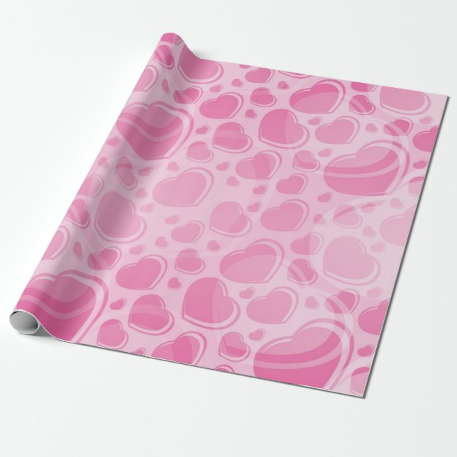 Herzmuster Geschenkpapier (Ungerollt)