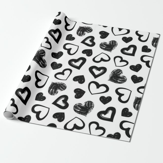 Herzmuster Geschenkpapier (Ungerollt)