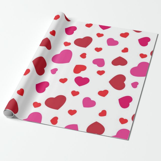 Herzmuster Geschenkpapier (Ungerollt)