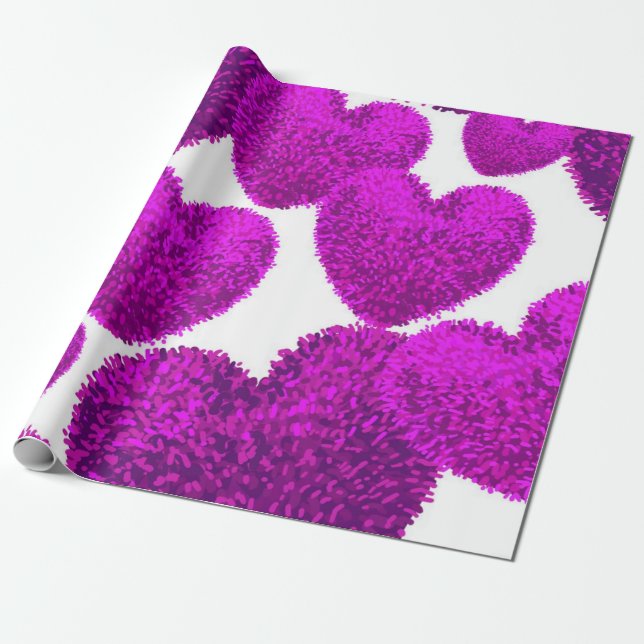 Herzmuster Geschenkpapier (Ungerollt)