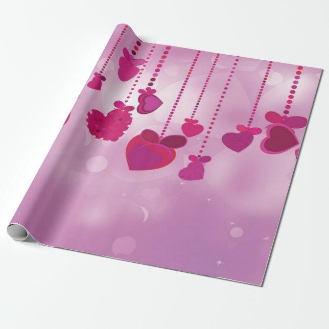Herzmuster Geschenkpapier (Ungerollt)
