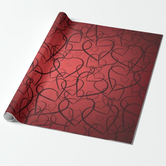 Herzmuster Geschenkpapier (Ungerollt)
