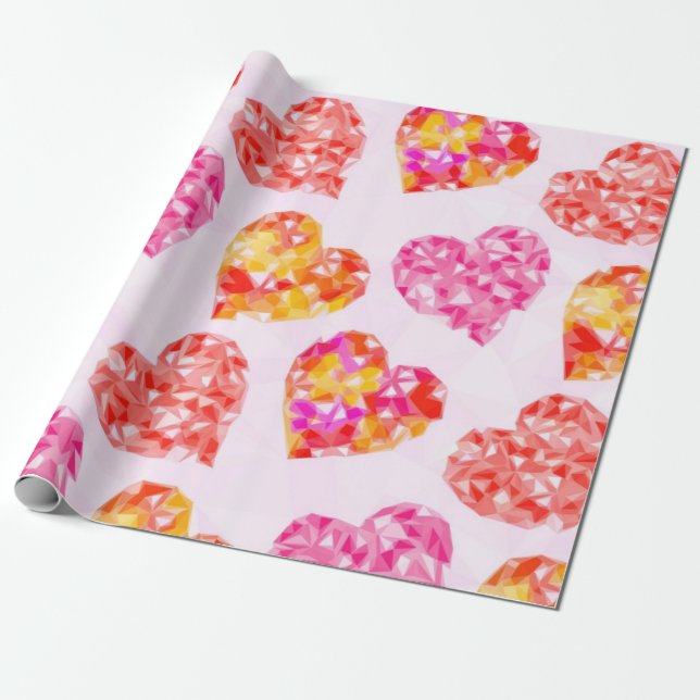 Herzmuster Geschenkpapier (Ungerollt)
