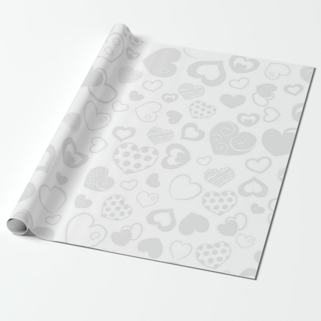 Herzmuster Geschenkpapier (Ungerollt)