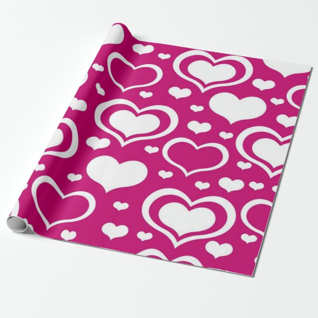 Herzmuster Geschenkpapier (Ungerollt)
