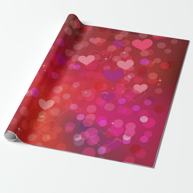 Herzmuster Geschenkpapier (Ungerollt)