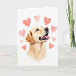 Herzmuster Glückliche Hundekarte Karte
