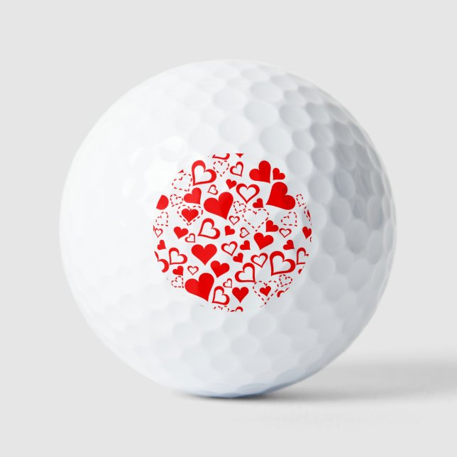 Herzmuster Golfball (Vorderseite)