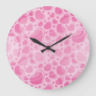 Herzmuster Große Wanduhr