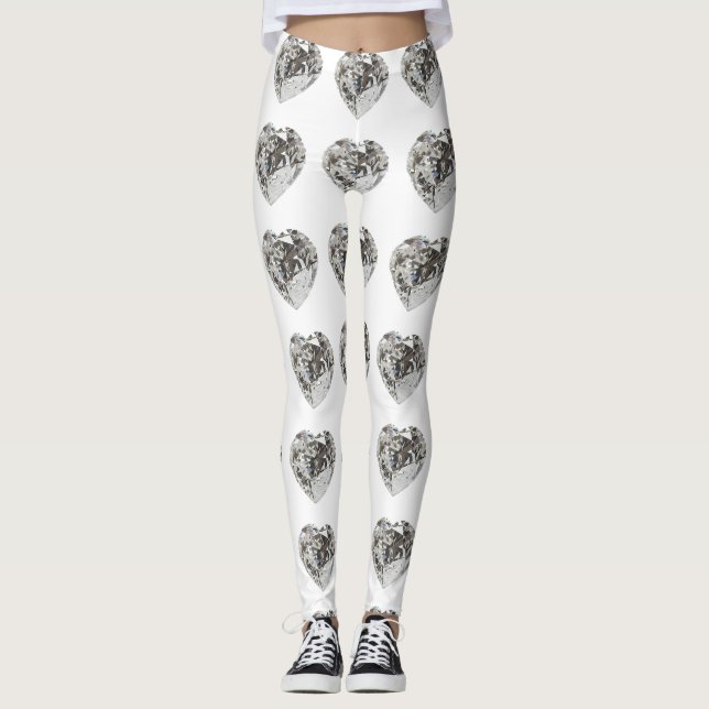 Herzmuster Leggings (Vorderseite)