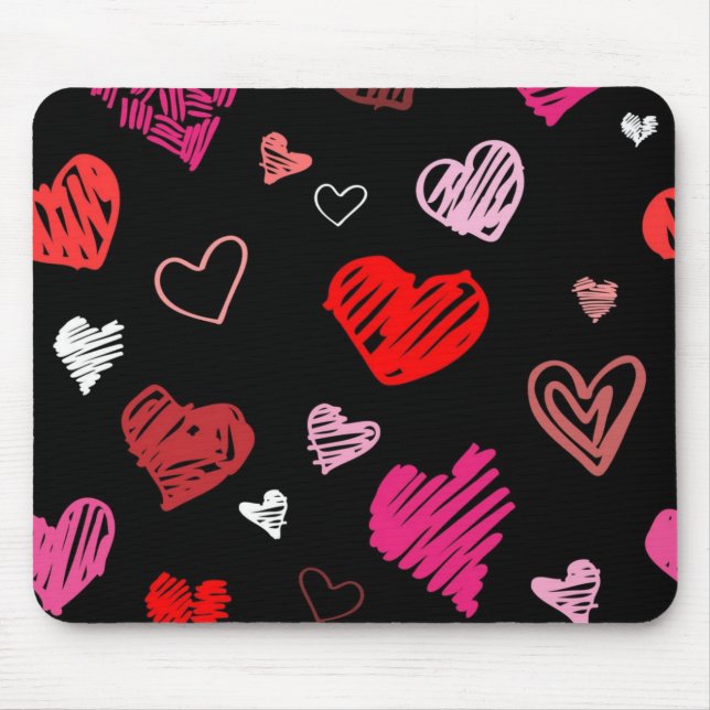 Herzmuster Mousepad (Vorne)