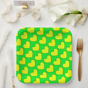 Herzmuster Pappteller