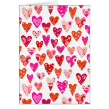 Herzmuster Pink Red Valentines