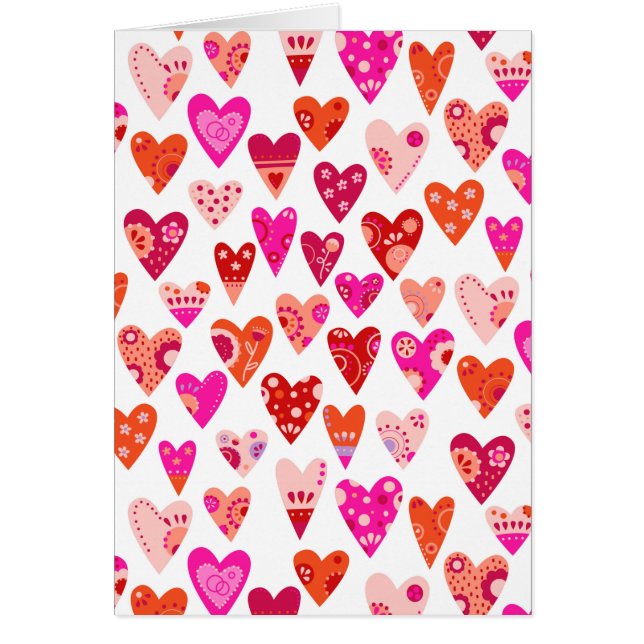Herzmuster Pink Red Valentines (Vorne)