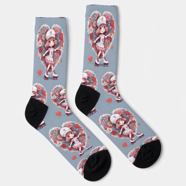 Herzmuster Socken (Rechts)
