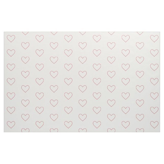 Herzmuster Stoff (Fat Quarter (45,7 x 55,9 cm))