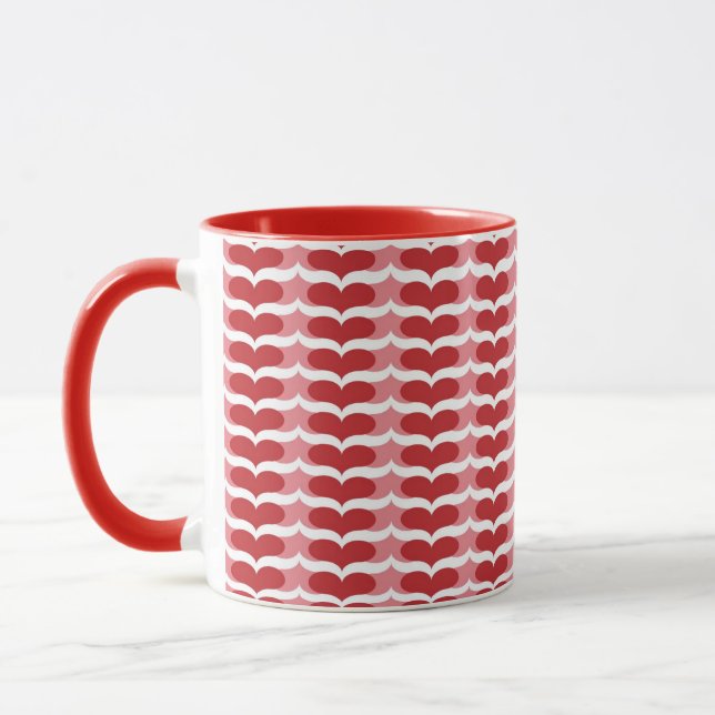Herzmuster Tasse (Links)