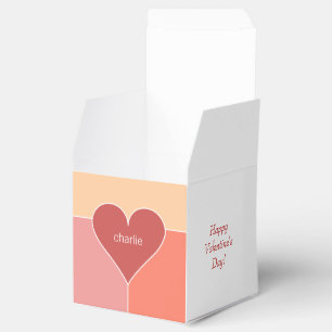 Herzmuster Text individuell gestaltete Geschenkbox Geschenkschachtel