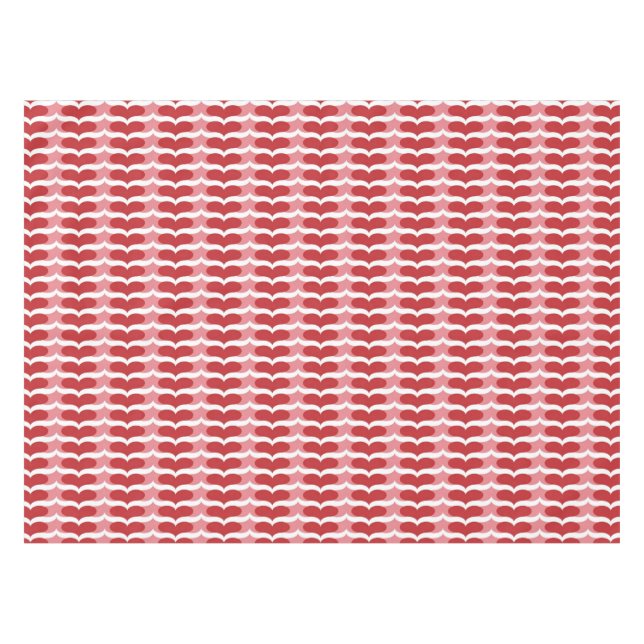 Herzmuster Tischdecke (Vorderseite (Horizontal))