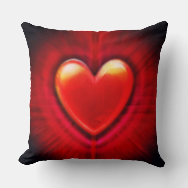 Herzmuster trendy Valentine's Cushion Kissen (Vorderseite)
