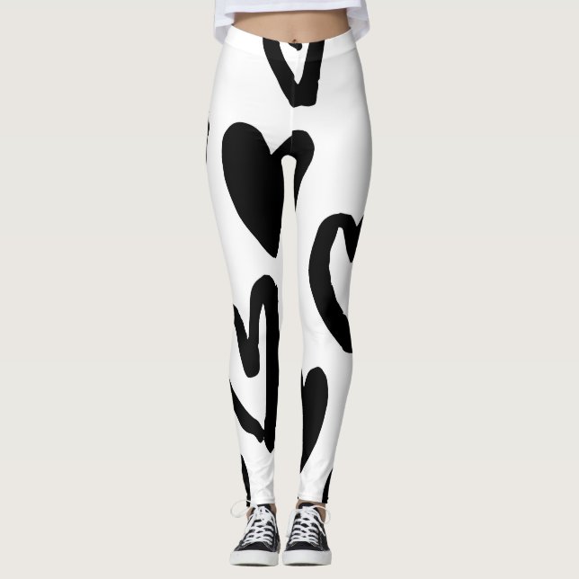 Herzmuster: Valentine Vintag Leggings (Vorderseite)