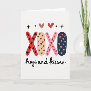 Herzmuster Xoxo Karte