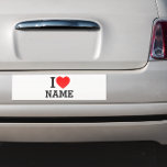 Herzname Auto Magnet<br><div class="desc">Schreiben Sie Ihren gewünschten Namen oder Text in den Namensbereich.</div>