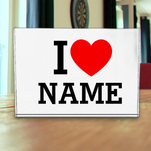 Herzname Fotoblock