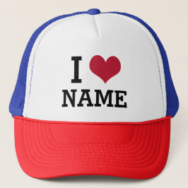 Herzname Truckerkappe