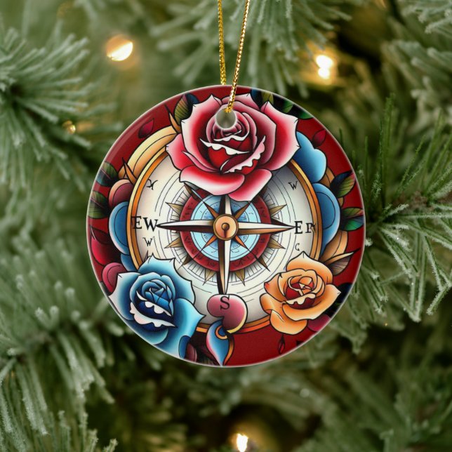 "Herznavigieren" Keramik Ornament (Baum)