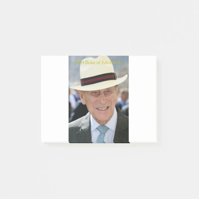 Herzog von Edinburgh - Prinz Philip Post-it Klebezettel (Vorderseite)