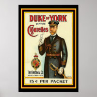 Herzog von York Cigarette Poster 13 x 19