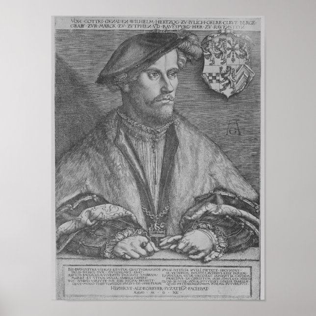 Herzog Wilhelm V von Cleve, 1540 Poster (Vorne)