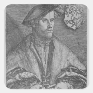 Herzog Wilhelm V von Cleve, 1540 Quadratischer Aufkleber