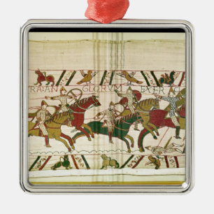 Herzog William ermuntert seine Truppen Silbernes Ornament