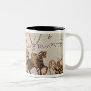 Herzog William Preparing, zum zu Pevensey zu Zweifarbige Tasse