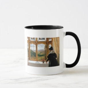 Herzogin von Abercorn schauend aus einem Fenster Tasse