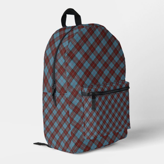 Herzogin von Kent Scottish Tartan Bedruckter Rucksack (Rückseitige Ecke links)