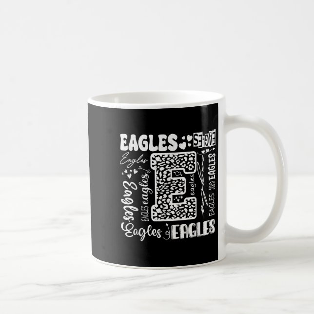 Herzogteam Eagles Schule Essen für Männer Frauen Kaffeetasse (Rechts)
