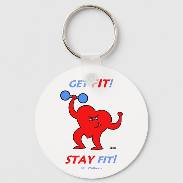 Herzpatient Motivierend Cardio-Fitness Schlüsselanhänger (Vorderseite)