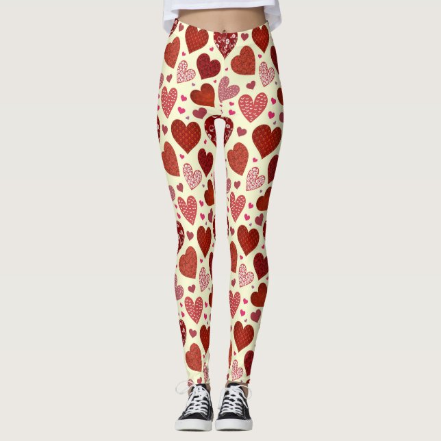 HERZPATTER LEGGINGS (Vorderseite)