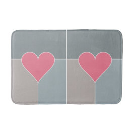 Herzpattern Badematten