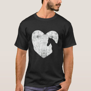 Herzpferd Grafik Pferdeliebhaber Reiter H T-Shirt