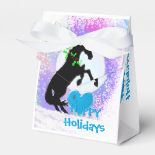 Herzpferde / Urlaub (farbenfrohe Haze) Geschenkschachtel