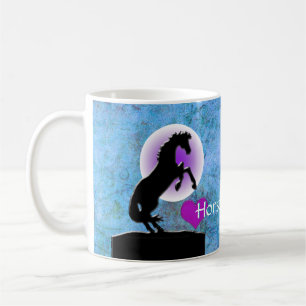 Herzpferde V (blau/grün) Kaffeetasse