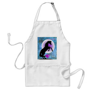 Herzpferde V (blau/grün) Schürze