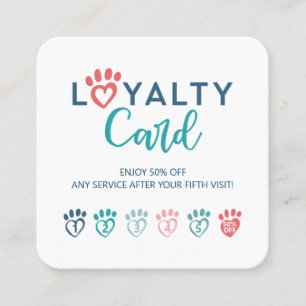 Herzpflaster Print Animal Veterinary Care Loyalty Treuekarte