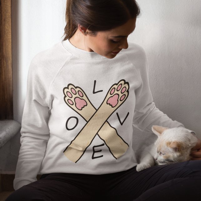 Herzpfoten Kreuzung Sweatshirt (Von Creator hochgeladen)