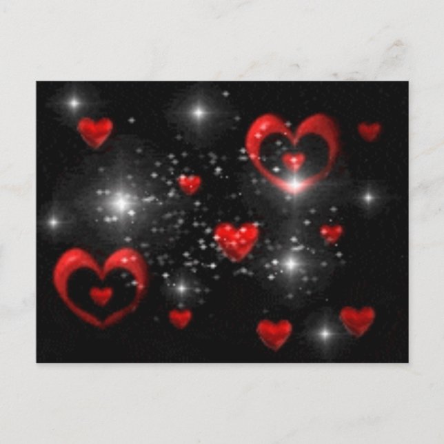 Herzpostkarte Postkarte (Vorderseite)