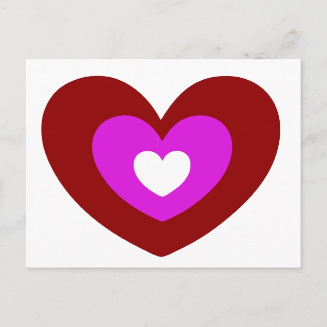 Herzpostkarte Postkarte (Vorderseite)